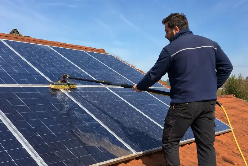 Nettoyage et entretien de panneaux solaires à Roquettes